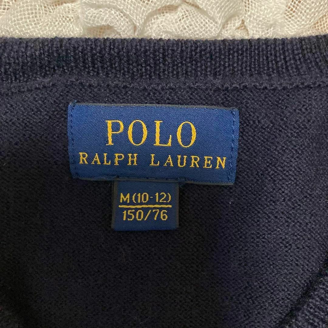 POLO RALPH LAUREN(ポロラルフローレン)のPOLO RALPH LAUTEN エルボーパッチ ウールニット  レザー レディースのトップス(ニット/セーター)の商品写真