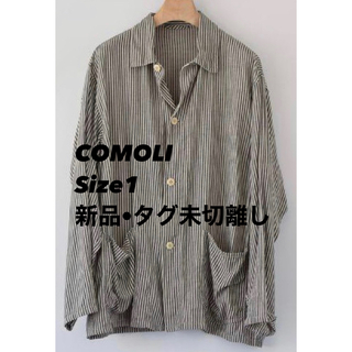 COMOLI - COMOLI 21SS ベタシャン オープンカラー シャツ オリーブ ２