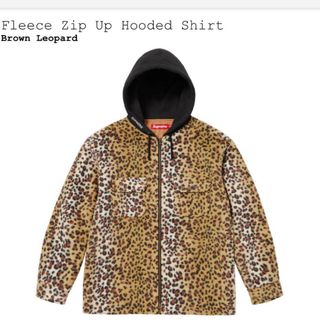 シュプリーム(Supreme)のSupreme Fleece ZipUpHoodedShirt  Leopard(パーカー)