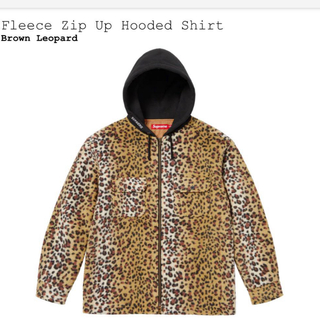 シュプリーム(Supreme)のSupreme Fleece ZipUpHoodedShirt  Leopard(パーカー)