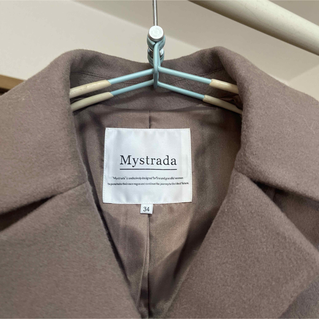 Mystrada(マイストラーダ)の[専用］マイストラーダ　ロングコートss 34サイズ　難あり レディースのジャケット/アウター(ロングコート)の商品写真