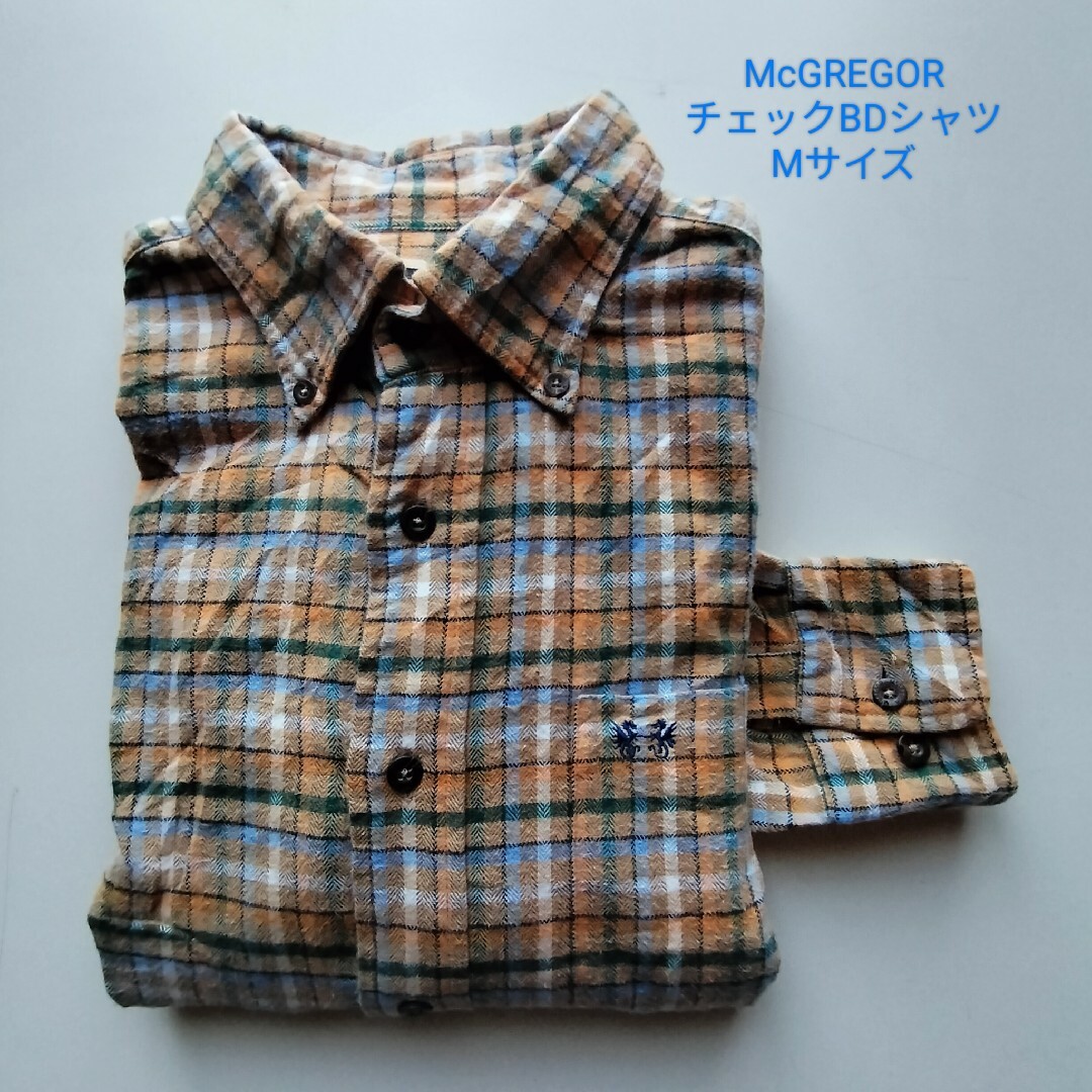 MacGregor(マグレガー)のMcGREGOR★ツイルチェックBDシャツ★USED★M メンズのトップス(シャツ)の商品写真