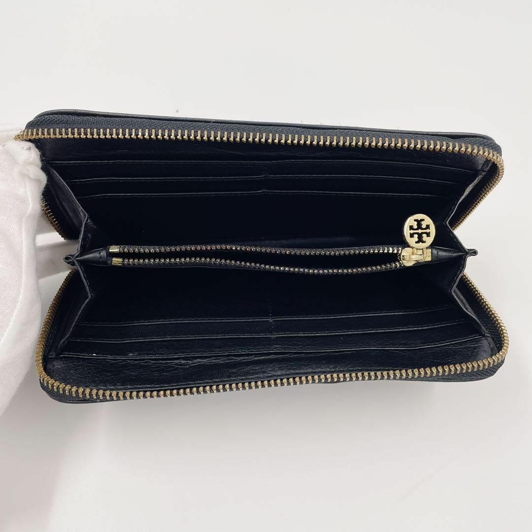 Tory Burch(トリーバーチ)の【正規品美品】トリーバーチ　Tory Burch 長財布　黒　ブラック　即日配送 レディースのファッション小物(財布)の商品写真