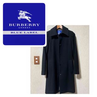 バーバリーブルーレーベル(BURBERRY BLUE LABEL)の美品Burberry ブルーレーベル¨アンゴラコート(ロングコート)