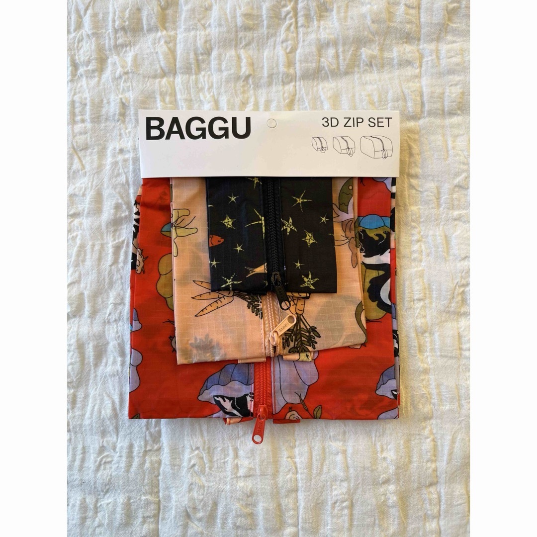 【新品未使用】Baggu バグー 3D zip Sea