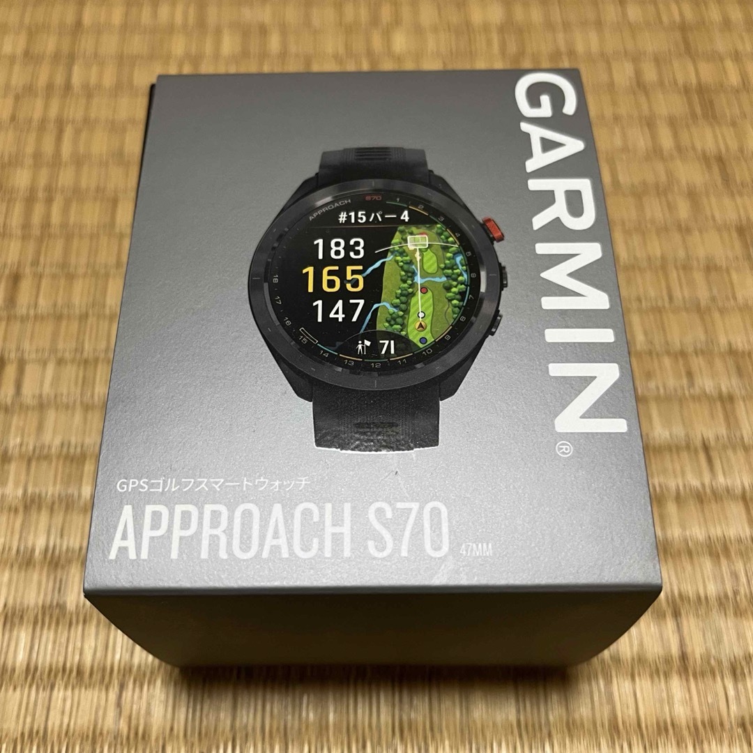 予約販売品 Black S70 【ほぼ新品】Garmin approach S70 47mm ガーミン