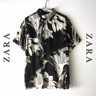 ザラ(ZARA)の美品　ZARA／ザラ★　アロハ柄　半袖シャツ(シャツ)