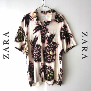 ザラ(ZARA)の美品　ZARA／ザラ★　パイナップル柄　アロハシャツ(シャツ)