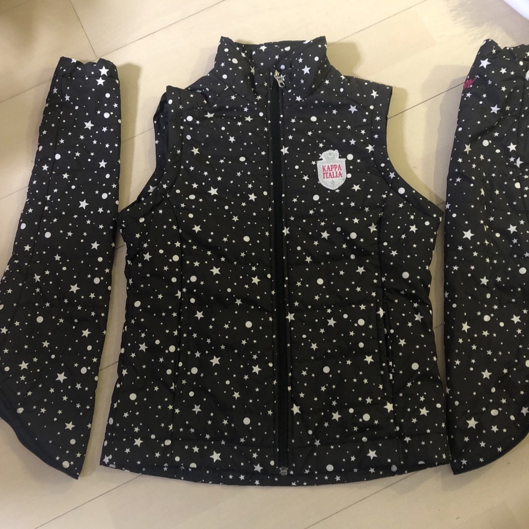 Kappa(カッパ)のポリエステル中綿キッズジャケット キッズ/ベビー/マタニティのキッズ服女の子用(90cm~)(ジャケット/上着)の商品写真