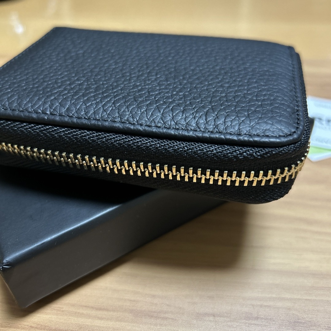 財布　レディース　小さい財布　ブラック　本革 レディースのファッション小物(財布)の商品写真