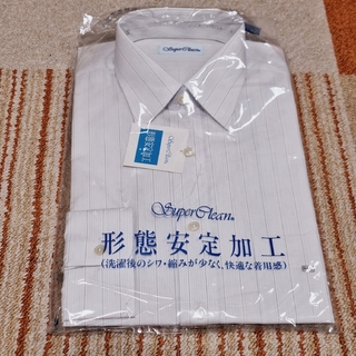 【新品未使用】【S】【37-78】メンズ　長袖　ワイシャツ　ストライプ(シャツ)