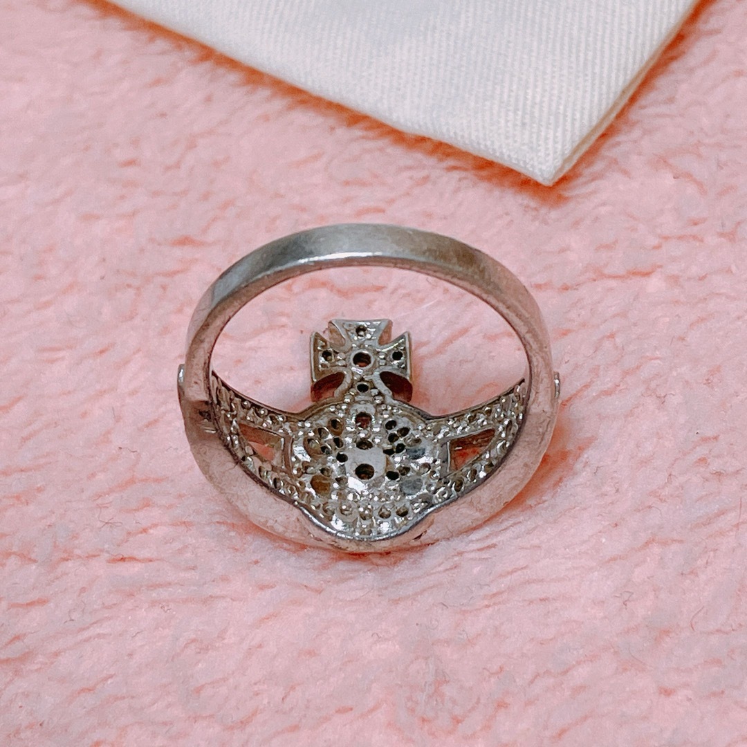 Vivienne Westwood(ヴィヴィアンウエストウッド)の【ヴィヴィアン】シンプル　ミニオーブリング　mini orb ring サイズM レディースのアクセサリー(リング(指輪))の商品写真