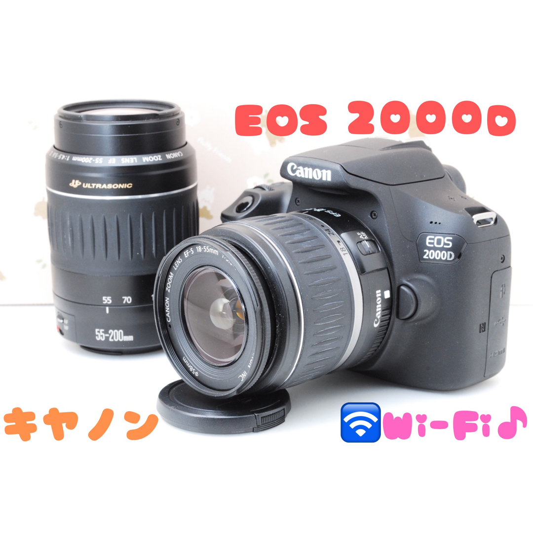 希少❤️美品海外モデル❤️Canon EOS 2000D（X90）❤️Wi-Fi搭載♪