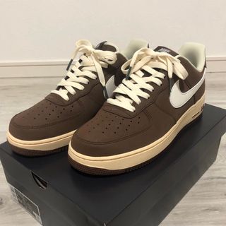 ナイキ(NIKE)のNIKE AIR FORCE1 ナイキ　エアフォース1 カカオワオ　ブラウン(スニーカー)