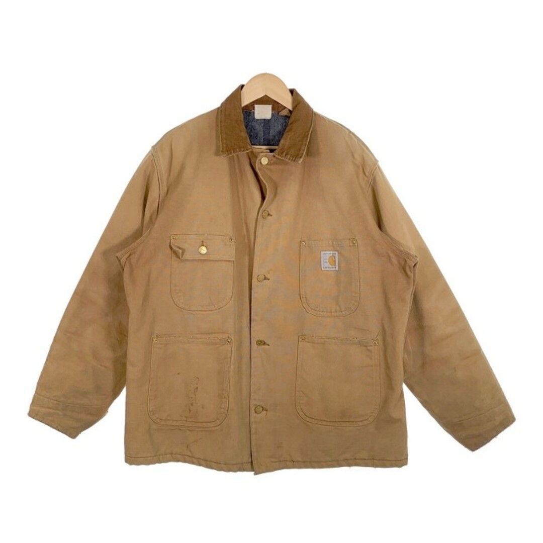 Carhartt カーハート 100周年 ミシガンチョアコート カバーオール ブランケットライナー ダック地 ベージュ Size XL 相当メンズ