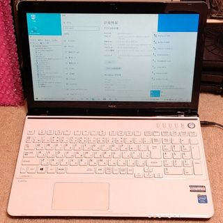 さちパソNEC製ノートPC✨Windows11/互換オフィス/SSD256⭕人気のレッド