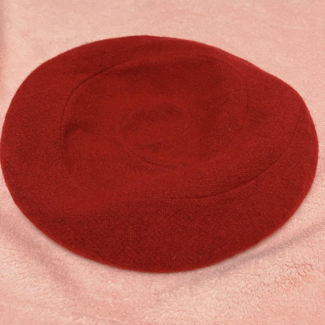 Vivienne Westwood(ヴィヴィアンウエストウッド)の廃盤【ヴィヴィアン】渦巻き　ベレー帽　赤　レッド レディースの帽子(ハンチング/ベレー帽)の商品写真