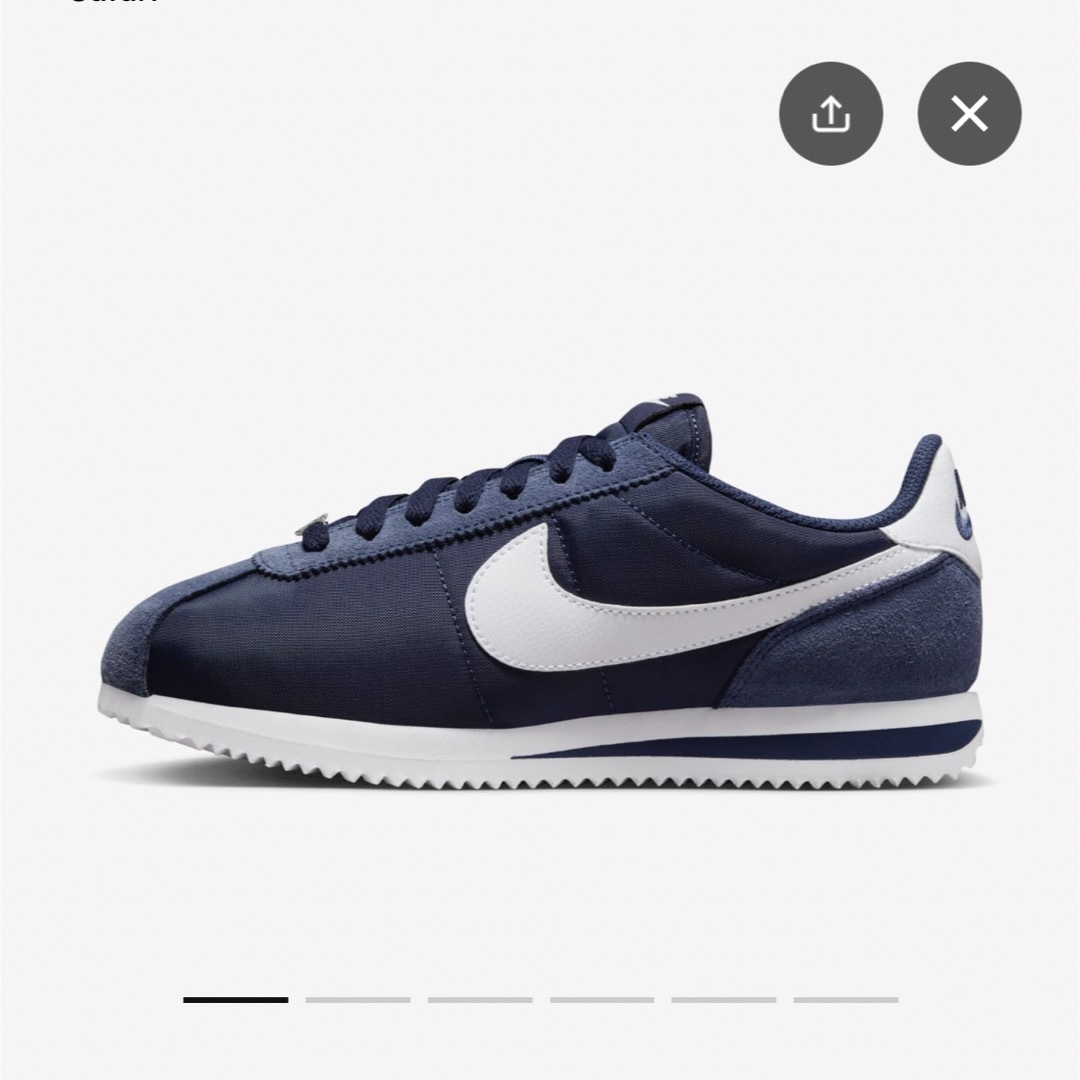 NIKE(ナイキ)のNike CORTEZ MIDNIGHT NAVY/WHITE スニーカー レディースの靴/シューズ(スニーカー)の商品写真