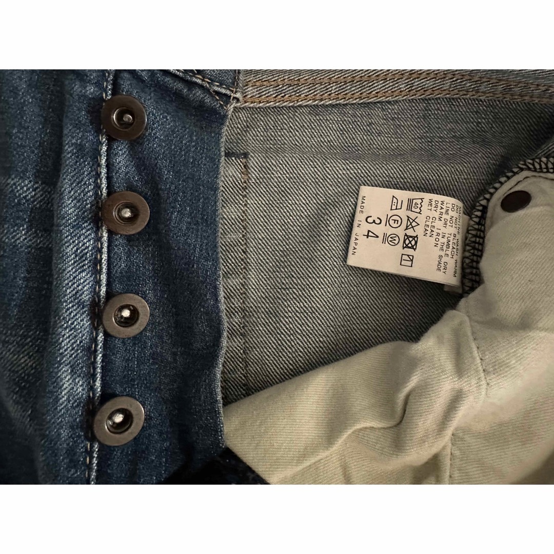 L'Appartement DEUXIEME CLASSE(アパルトモンドゥーズィエムクラス)のDAMAGE DENIM 34 レディースのパンツ(デニム/ジーンズ)の商品写真