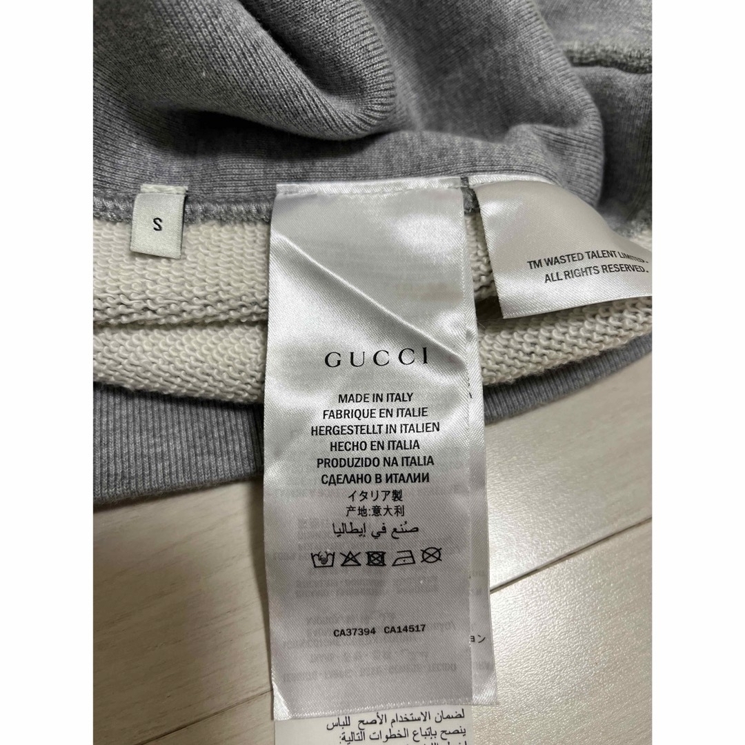 Gucci(グッチ)のグッチ GUCCI The Face HOODIE グレー　S メンズのトップス(パーカー)の商品写真