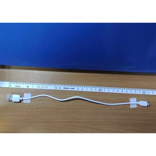 【充電ケーブル：microUSB】2本セット(約30cm)  ■白 ■動作確認済(その他)