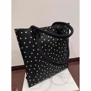 パフュームクローゼット(Perfume Closet)のPerfume closet トートP-DOT TOTE BAGⅡ BLACK(トートバッグ)