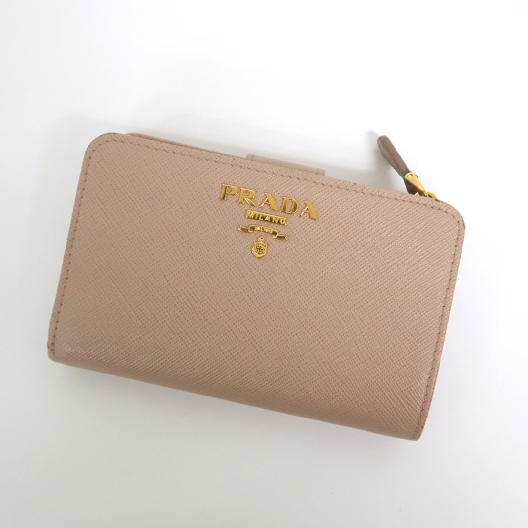 PRADA - 【PRADA】プラダ 二つ折り財布 サフィアーノ レザー PRADA - 【PRADA】プラダ 二つ折り財布 サフィアーノ レザー