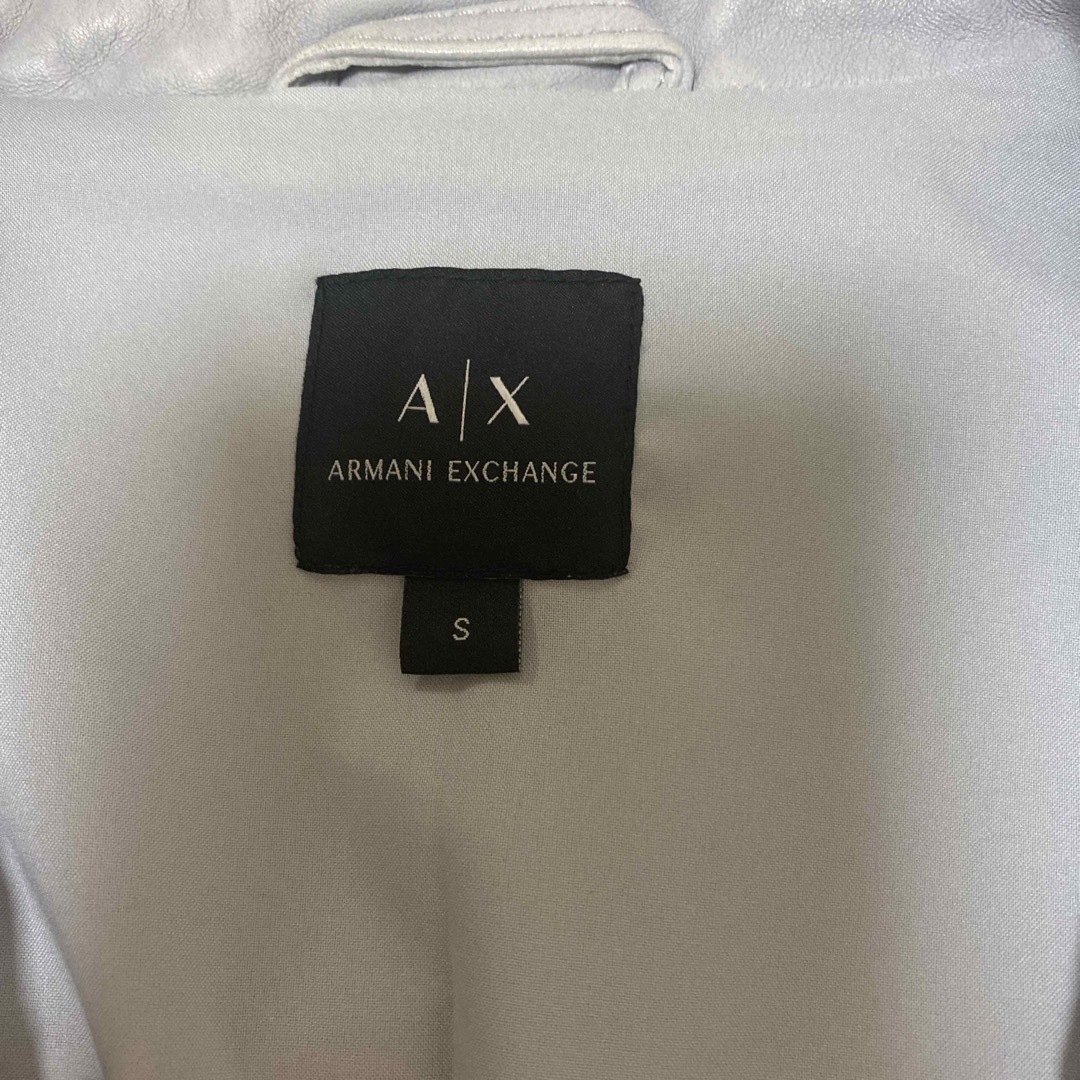 ARMANI EXCHANGE(アルマーニエクスチェンジ)のレザー　ラム革　アルマーニエクスチェンジ レディースのジャケット/アウター(ライダースジャケット)の商品写真