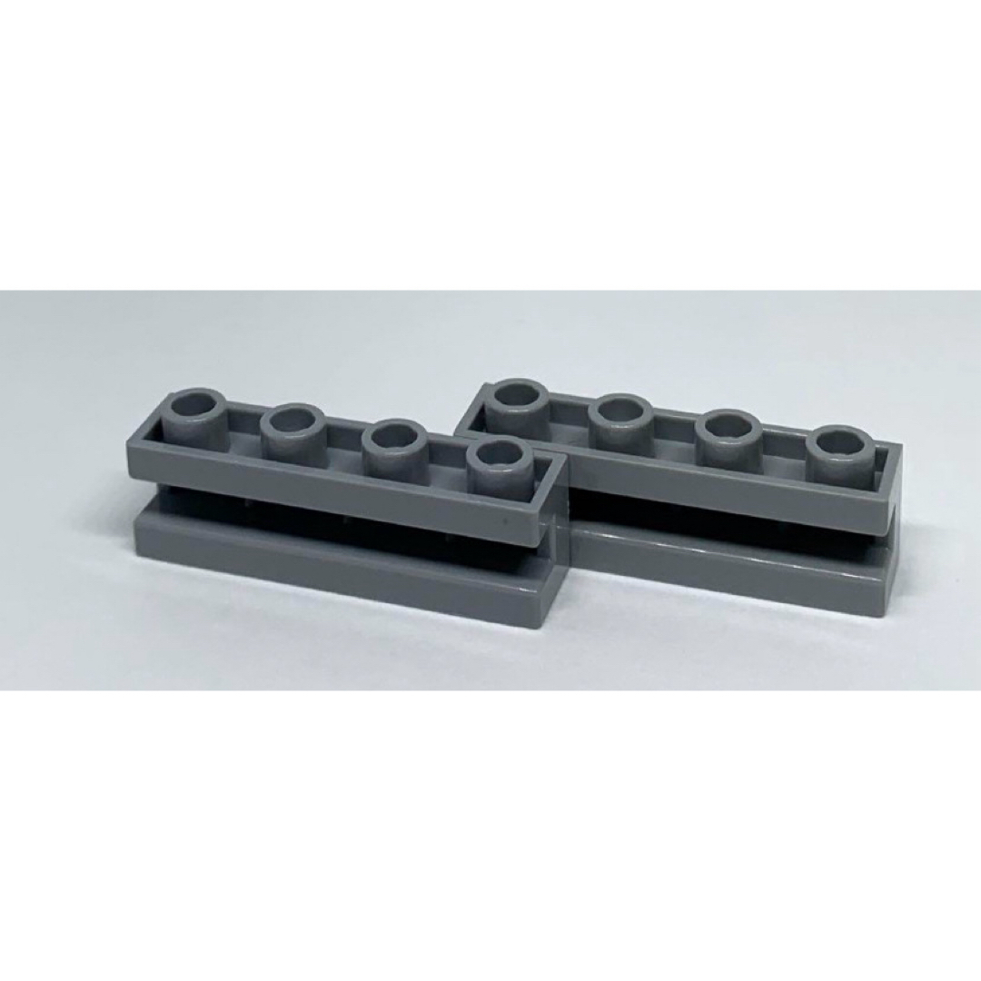 LEGO パーツ　溝付きブロック　1×4 グレー　2個 キッズ/ベビー/マタニティのおもちゃ(知育玩具)の商品写真