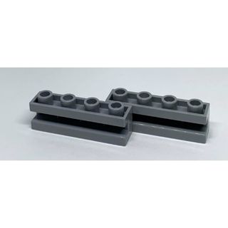 LEGO パーツ　溝付きブロック　1×4 グレー　2個(知育玩具)