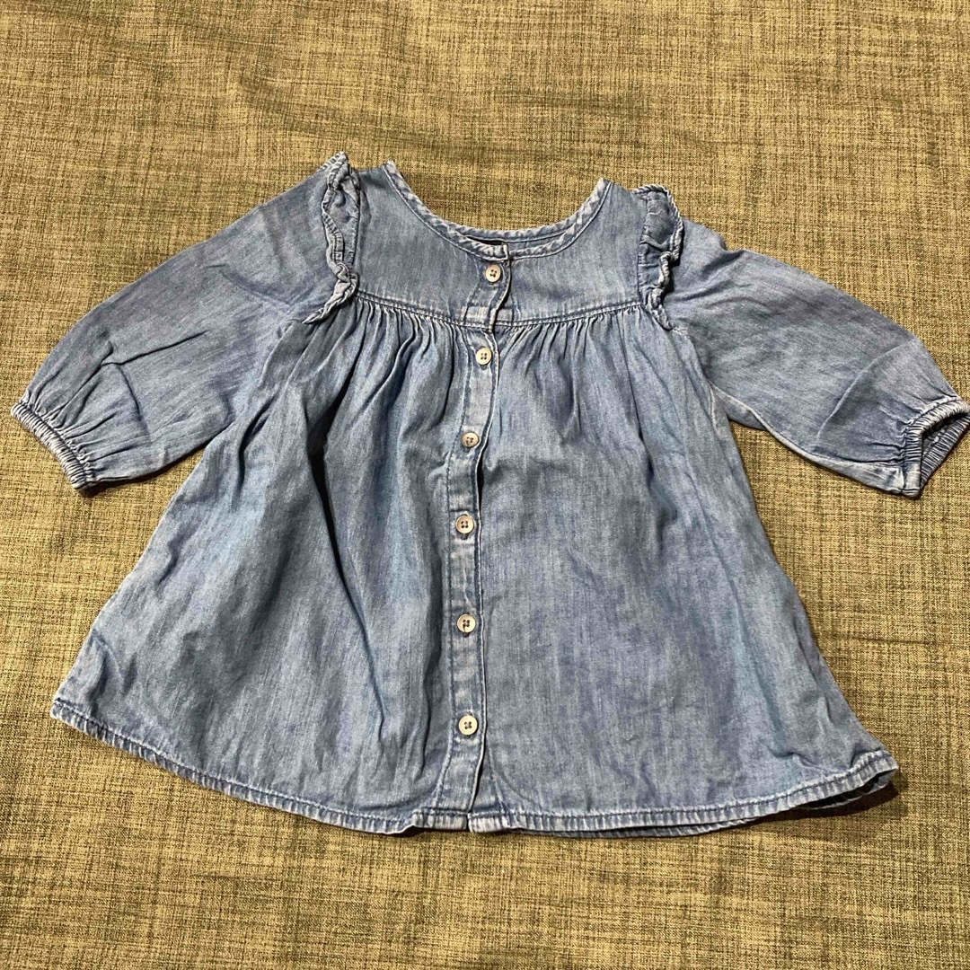 babyGAP(ベビーギャップ)のGAP デニムチュニック キッズ/ベビー/マタニティのベビー服(~85cm)(ワンピース)の商品写真