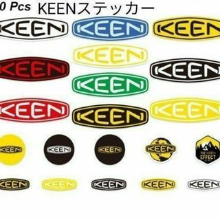 スマホ KEEN ステッカー 20枚 アウトドア シール 防水 キーン(モバイルケース/カバー)