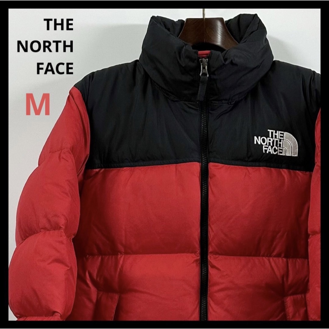 THE NORTH FACE ノースフェイス ヌプシ ダウンジャケット 赤 美品MENSM着丈