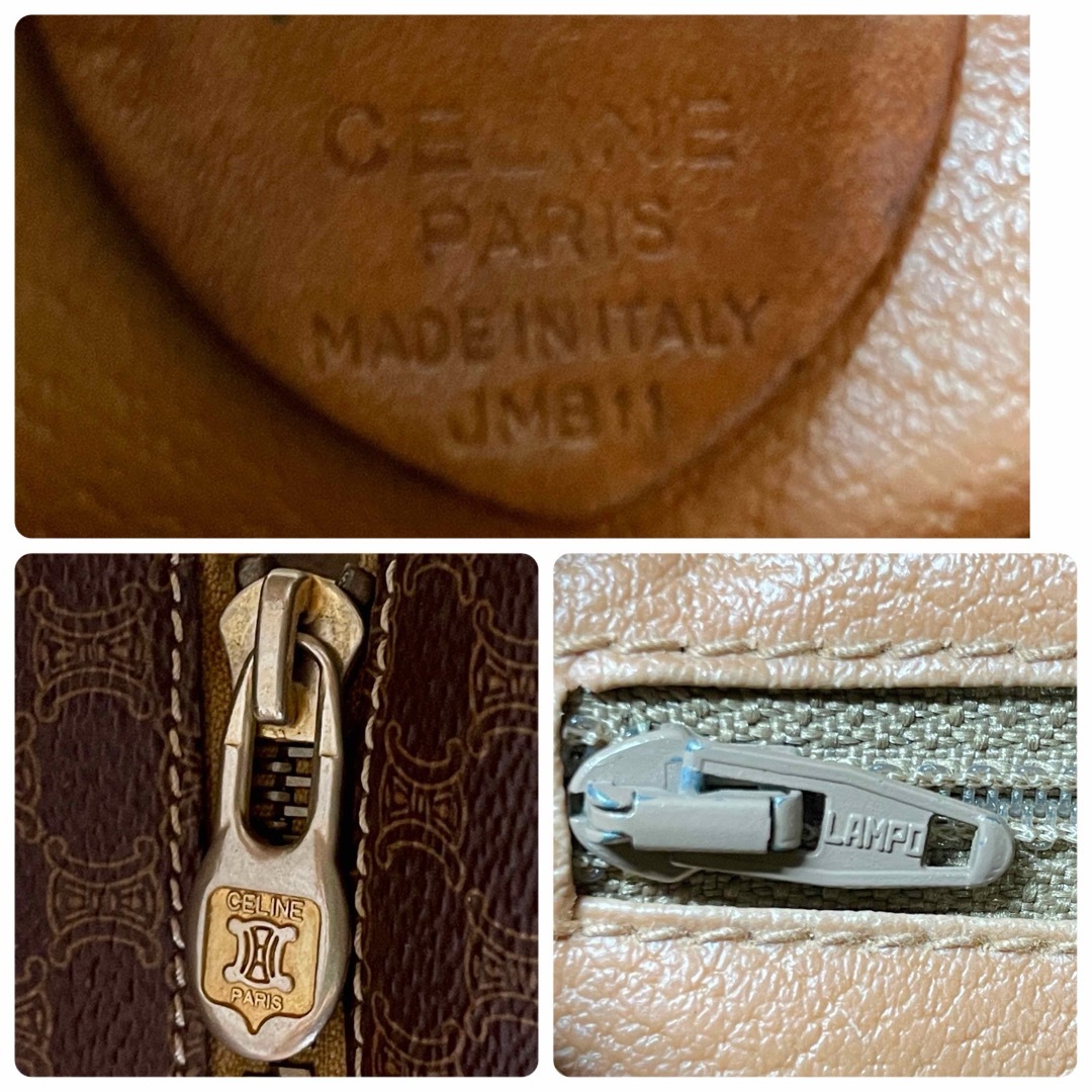 CELINE - 極希少 ヴィンテージ セリーヌ マカダム ハンドバッグ CELINE - 極希少 ヴィンテージ セリーヌ マカダム ハンドバッグ