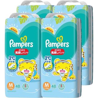 ピーアンドジー(P&G)のパンパース さらさら風通しパンツ M 4袋(ベビー紙おむつ)