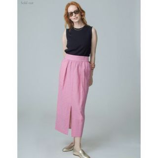 ロンハーマン(Ron Herman)のロンハーマン Checkered Seersucker Skirt 完売品 S(ロングスカート)