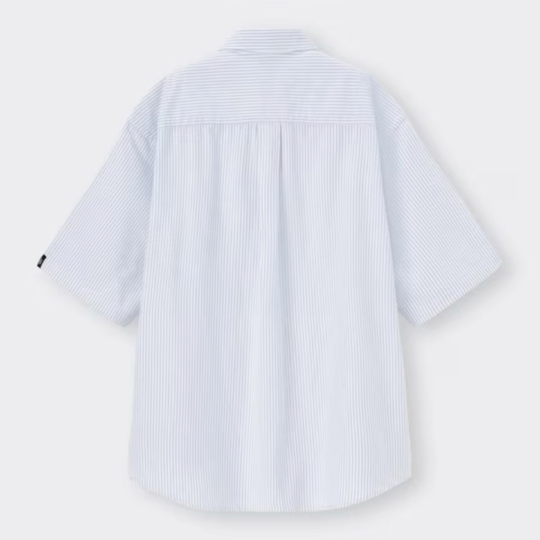 GU(ジーユー)の【XXL】オーバーサイズシャツ Mrs. GREEN APPLE GUストライプ メンズのトップス(シャツ)の商品写真