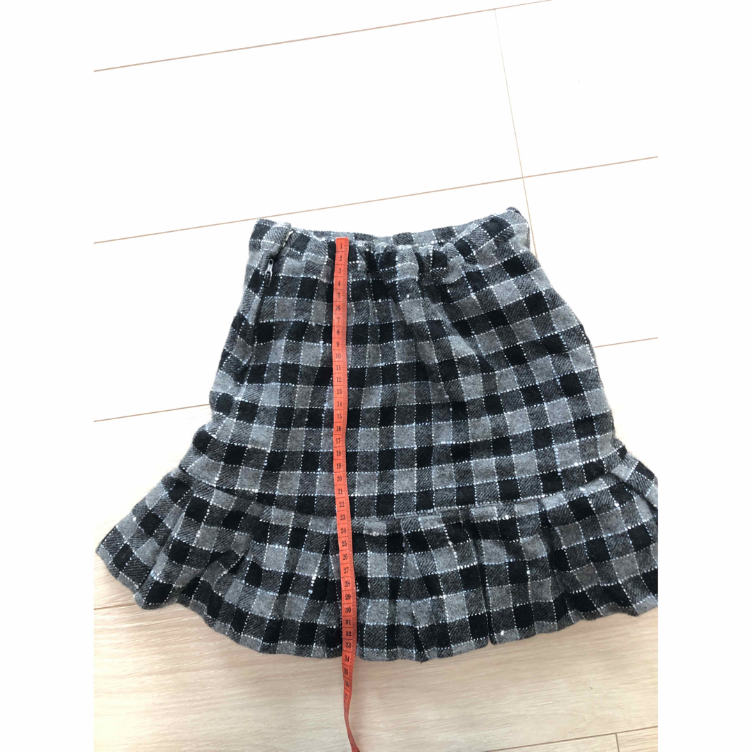 pom ponette(ポンポネット)の120センチ　 ポンポネット　スカート　チェック　冬服 キッズ/ベビー/マタニティのキッズ服女の子用(90cm~)(スカート)の商品写真