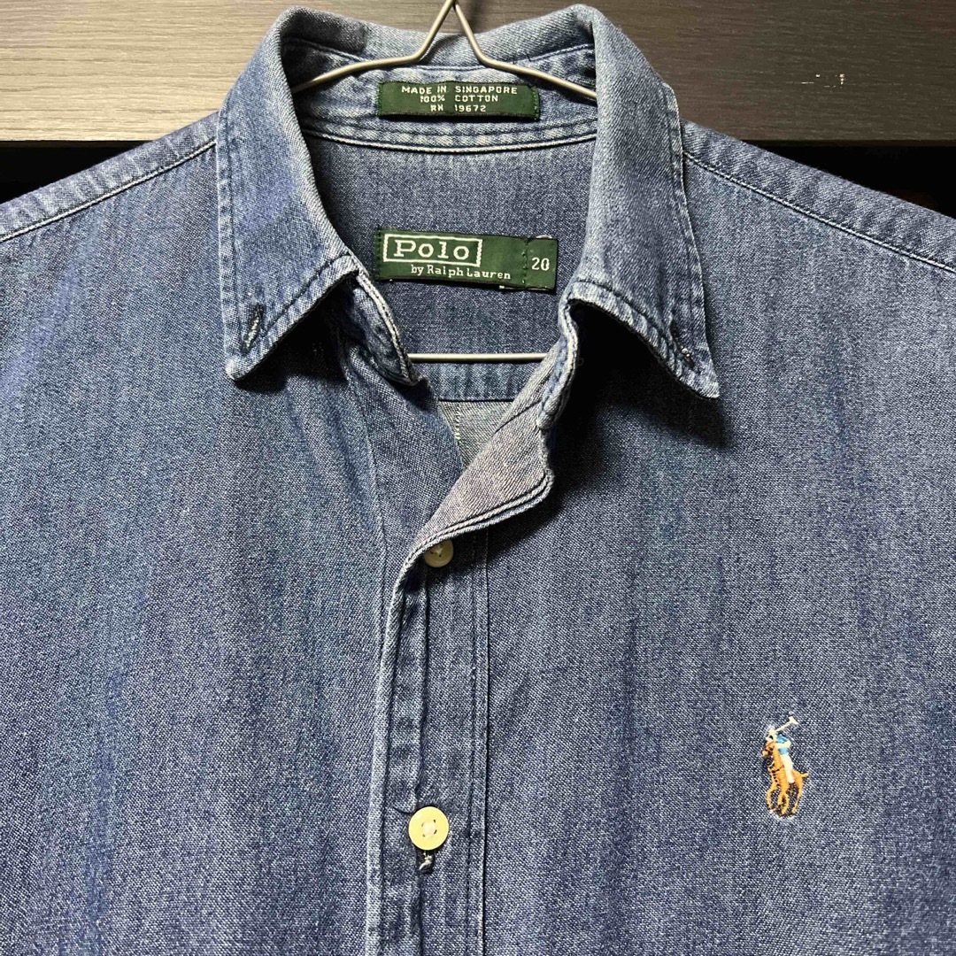 POLO RALPH LAUREN(ポロラルフローレン)のラルフローレン　デニム　半袖シャツ メンズのトップス(シャツ)の商品写真