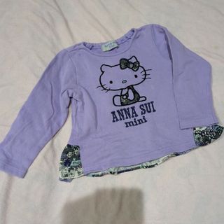 アナスイミニ(ANNA SUI mini)のアナスイミニ　ハローキティ　コラボ　トレーナー(Tシャツ/カットソー)