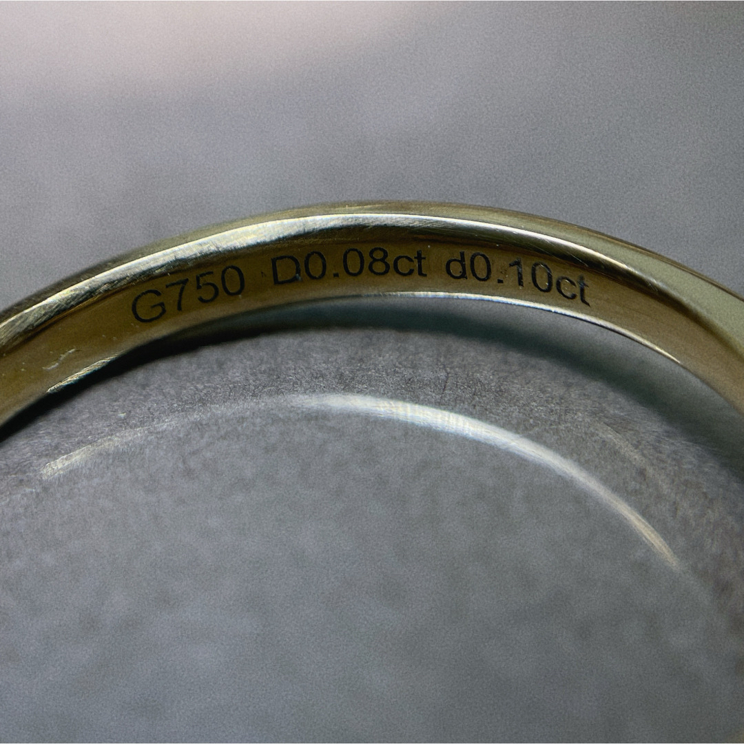 G750ダイヤモンド ソリティアリング 9号 レディースのアクセサリー(リング(指輪))の商品写真