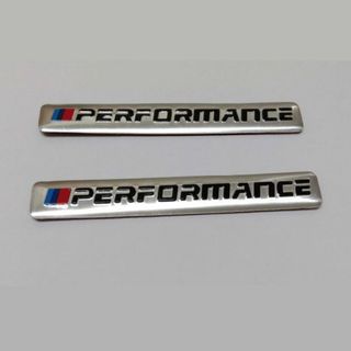 ビーエムダブリュー(BMW)のBMW PERFORMANCE ステッカー シルバー　２枚セット(車内アクセサリ)