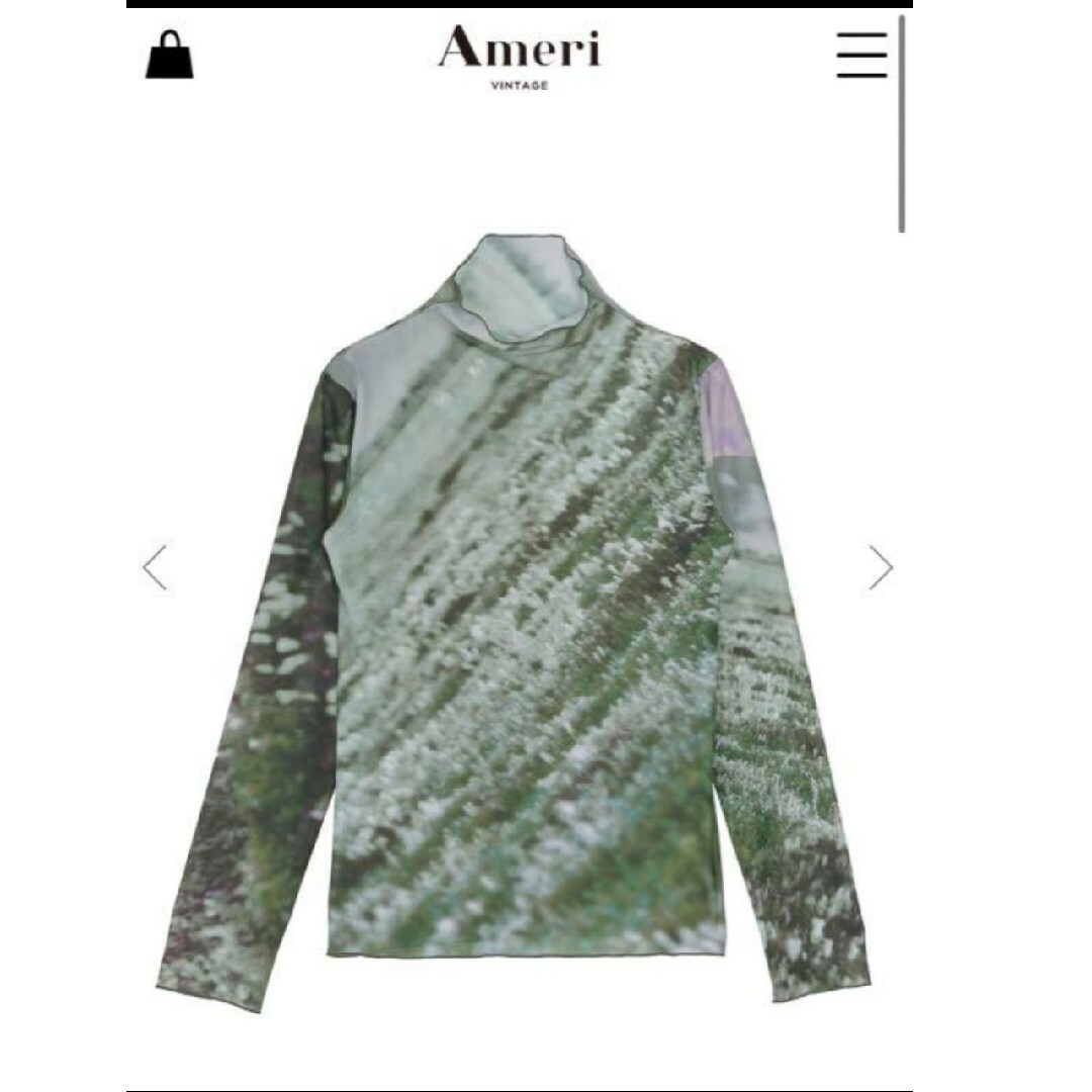 Ameri VINTAGE(アメリヴィンテージ)のAMERICAMILA SHEER CUT TOP レディースのトップス(カットソー(長袖/七分))の商品写真