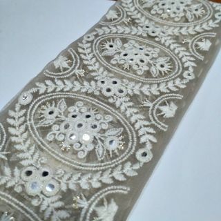 インド刺繡リボン　幅広(生地/糸)