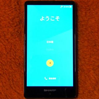 シャープ(SHARP)のSHARP AQUOS SH-RM02 ゴールド(スマートフォン本体)