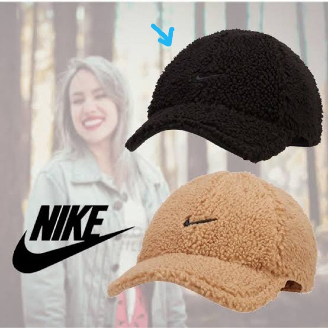 NIKE(ナイキ)のNIKE ボアキャップ　ブラック レディースの帽子(キャップ)の商品写真