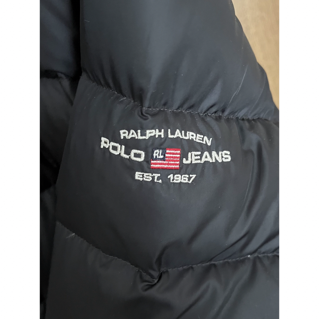POLO RALPH LAUREN(ポロラルフローレン)のポロ　ラルフ　ジーンズ　ダウン　ブラック　古着　冬　コート　ジャンバー レディースのジャケット/アウター(ダウンジャケット)の商品写真