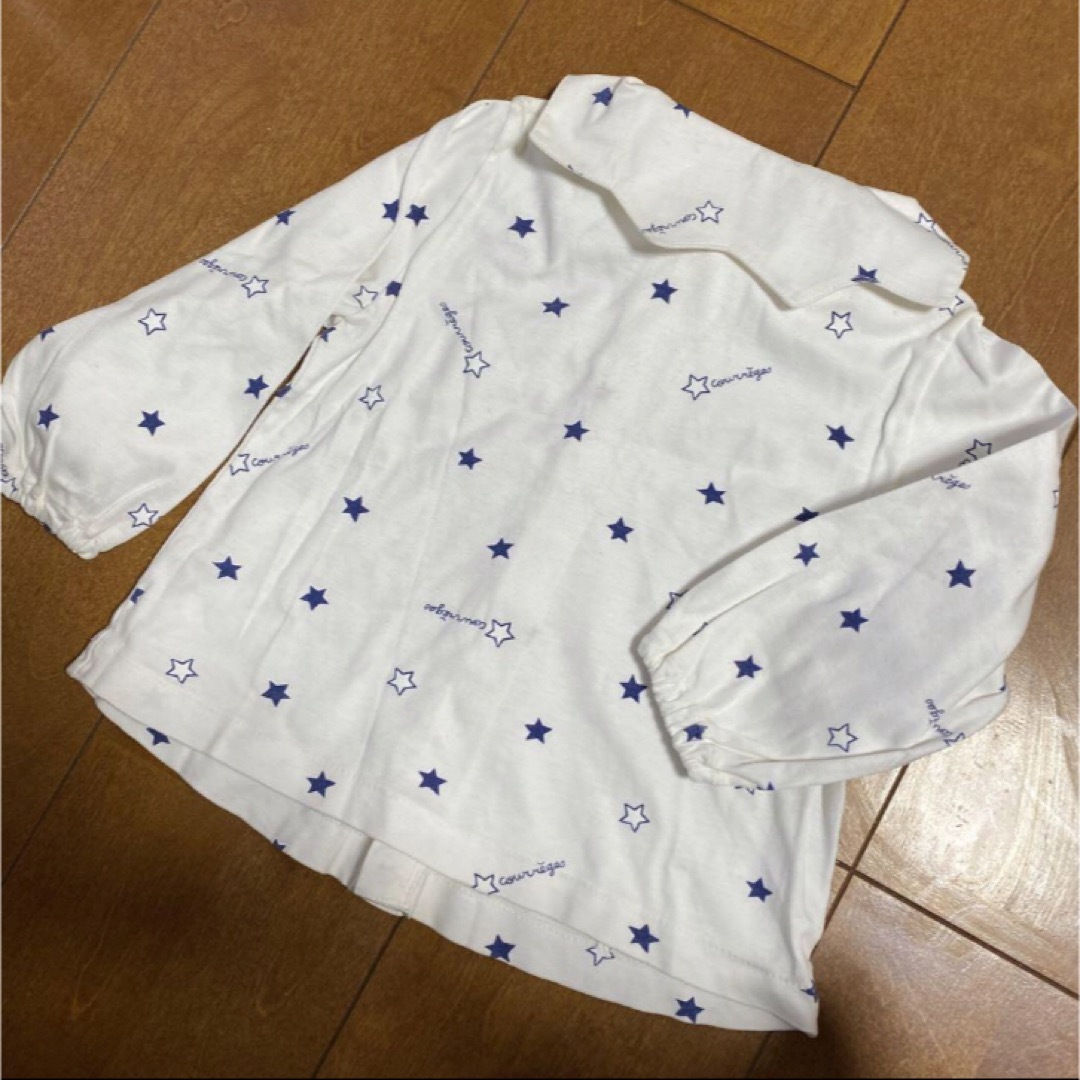 Courreges(クレージュ)の美品　クレージュ　courrejes  子供服ブラウス　90センチ キッズ/ベビー/マタニティのキッズ服女の子用(90cm~)(ブラウス)の商品写真