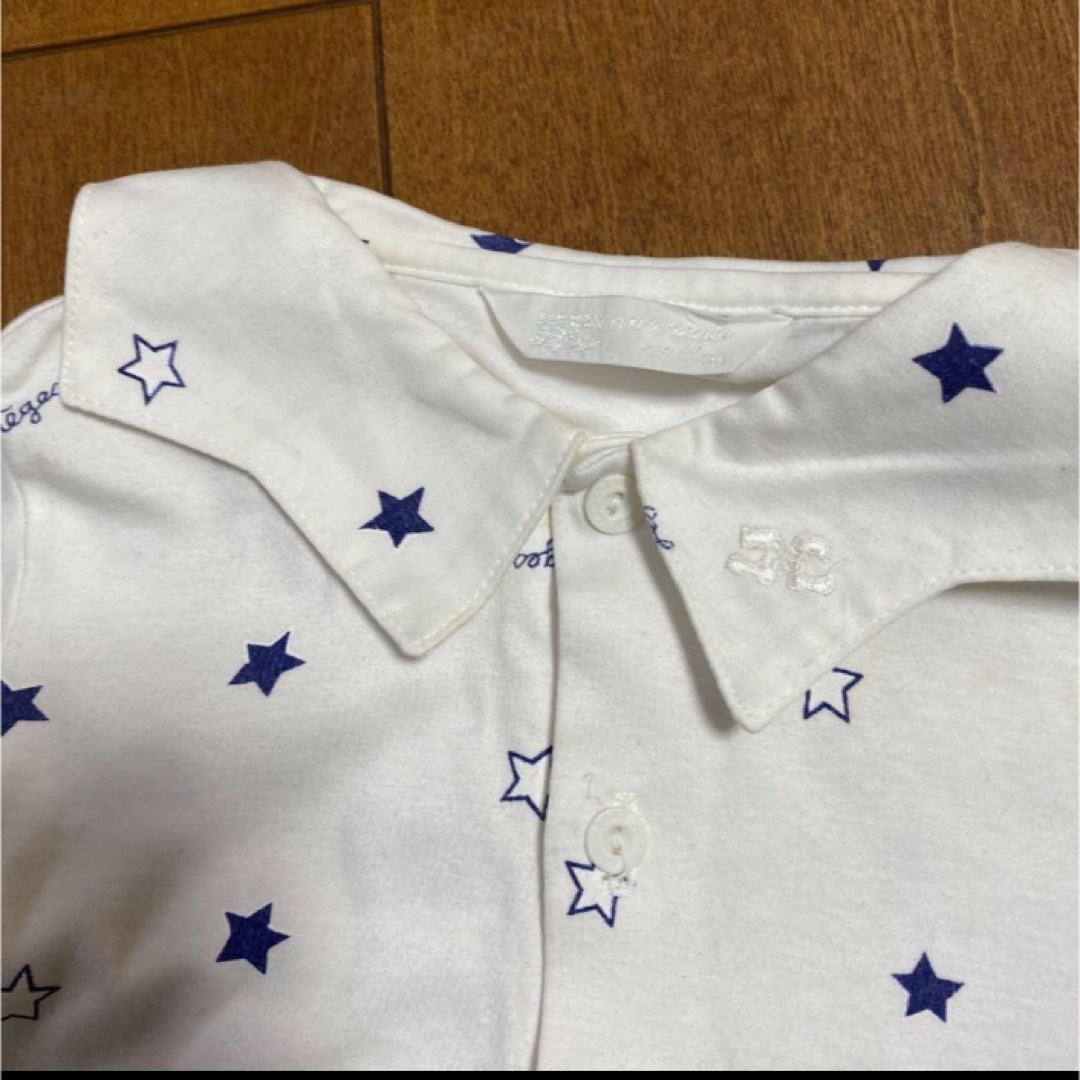 Courreges(クレージュ)の美品　クレージュ　courrejes  子供服ブラウス　90センチ キッズ/ベビー/マタニティのキッズ服女の子用(90cm~)(ブラウス)の商品写真