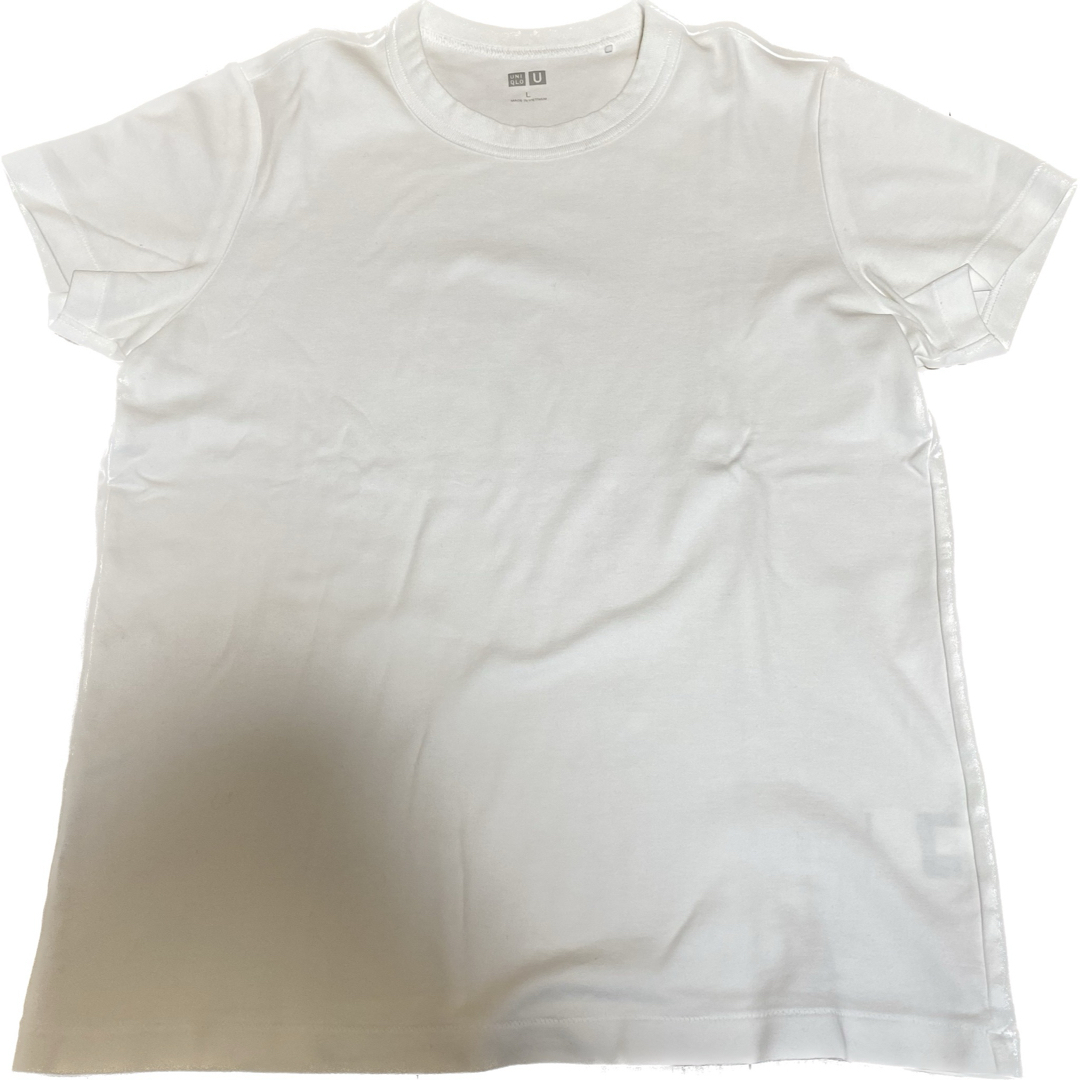 UNIQLO(ユニクロ)のユニクロU Tシャツ　無地　2枚まとめ売り レディースのトップス(Tシャツ(半袖/袖なし))の商品写真